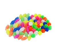 A ABSOPRO Bike Bicycle Wheel Spoke Bead 2 Types Bead Clip Multicolor Set of 70