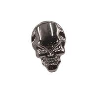 A ABSOPRO Car 3D Emblem Badge Decal Skeleton Skull Bone Shape Sticker Item Replacement