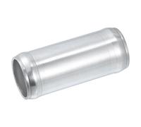 A ABSOPRO Car Adapter Joiner Pipe Universal 32mm 1.26" OD 76mm 2.99" Length Connector Tubing Adapter Aluminum Alloy Silver Tone