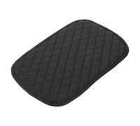 A ABSOPRO Car Armrest Cushion Pad Non-slip 11.81"x7.68" Seat Box Cover Protector PU Black Center Console Lid