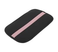 A ABSOPRO Car Armrest Cushion Pad Non-slip 12.20"x7.48" Seat Box Cover Protector Microfiber Leather Black,Pink Center Console Lid