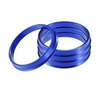 A ABSOPRO Car Hub Centric Rings OD 73.1mm to ID 66.6mm Hub Centric Rings Wheel Bore Center Spacer Aluminum Alloy Blue (Set of 4)
