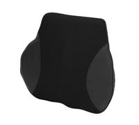 A ABSOPRO Car Seat Lumbar Cushion Memory Foam Support Ergonomic Design 36x39.5x9cm Polyester Black 1 Pc