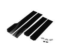 A ABSOPRO Car Side Skirt 140cm/55.12in Exterior Rocker Splitter Diffuser Kit Universal High Toughness ABS Gloss Black Side Skirts Extension Panel Lower Side Bottom Line Splitter Lip Spoiler