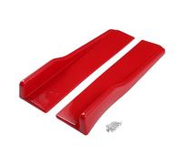 A ABSOPRO Car Side Skirt 45cm/17.72in Exterior Rocker Splitter Diffuser Kit Universal High Toughness Plastic Red Steady Side Skirts Extension Panel Lower Side Bottom Line