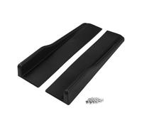 A ABSOPRO Car Side Skirt 45cm/17.72in Exterior Rocker Splitter Diffuser Kit Universal High Toughness ABS Black Carbon Fiber Pattern 1 Set Side Skirts Extension Panel Lower Side Bottom Line