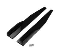 A ABSOPRO Car Side Skirt 74.5cm/29.33in Exterior Rocker Splitter Diffuser Kit Universal High Toughness Plastic Black Side Skirts Extension Panel Lower Side Bottom Line Splitter Lip Spoiler