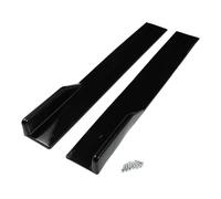 A ABSOPRO Car Side Skirt 80cm/31.5in Exterior Rocker Splitter Diffuser Kit Universal High Toughness ABS Gloss Black Side Skirts Extension Panel Lower Side Bottom Line Splitter Lip Spoiler