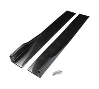 A ABSOPRO Car Side Skirt 80cm/31.5in Exterior Rocker Splitter Diffuser Kit Universal High Toughness ABS Black Carbon Fiber Pattern Side Skirts Extension Panel Lower Side Bottom Line