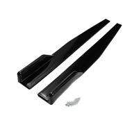 A ABSOPRO Car Side Skirt 86cm/33.86in Exterior Rocker Splitter Diffuser Kit Universal High Toughness ABS Black Side Skirts Extension Panel Lower Side Bottom Line Splitter Lip Spoiler