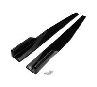 A ABSOPRO Car Side Skirt 86cm/33.86in Exterior Rocker Splitter Diffuser Kit Universal High Toughness ABS Gloss Black Side Skirts Extension Panel Lower Side Bottom Line Splitter Lip Spoiler