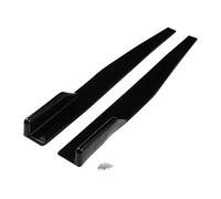 A ABSOPRO Car Side Skirt 86cm/33.86in Exterior Rocker Splitter Diffuser Kit Universal High Toughness Plastic Black Side Skirts Extension Panel Lower Side Bottom Line Splitter Lip Spoiler