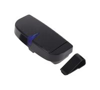 A ABSOPRO Car Sunglasses Case Magnetic Universal Car Visor Eyeglasses Holder Storage Box Plastic Black 16.5x7.5cm 1 Pc