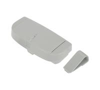 A ABSOPRO Car Sunglasses Case Magnetic Universal Car Visor Eyeglasses Holder Storage Box Plastic Gray 16.5x7.5cm 1 Pc
