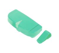 A ABSOPRO Car Sunglasses Case Magnetic Universal Car Visor Eyeglasses Holder Storage Box Plastic Sky Blue 16.5x7.5cm 1 Pcs