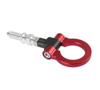 A ABSOPRO Car Vehicle Front Bumper Towing Eye Tow Hook Aluminum Alloy Red