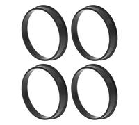 A ABSOPRO Car Wheel Hub Centric Rings Durable OD 58.1mm to ID 54.1mm Wheels Center Shaft Shock Absorbing Hubrings Polycarbonate Black 4 Pcs