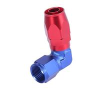 A ABSOPRO Coupler Fuel Line AN10 90 Degree Car Fuel Oil Hose End Fitting