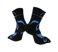 A ABSOPRO Cycling Socks Absorb Sweat Outdoor Bike Socks Black Blue Size m Neutral and Universal 1 Pair