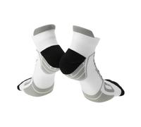 A ABSOPRO Cycling Socks Absorb Sweat Outdoor Bike Socks White Black Size m Neutral and Universal 1 Pair Irregular Color Matching Pattern