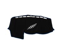 A ABSOPRO Dash Cover for Ford Focus MK3 2012-2018 without HUD Dashboard Cover Car Interior Anti-Slip/Anti Dust Polyester Black with Blue Edge 1 Set