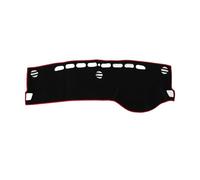 A ABSOPRO Dash Cover for Suzuki S-Cross MK3 2022-2024 without HUD Dashboard Cover Car Interior Anti-Slip/Anti Dust Polyester Black with Red Edge 1 Set