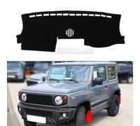 A ABSOPRO Dash Cover Non-Slip Dashboard Carpet Mat for Ford for Ranger 2024 Polyester Silicone Black