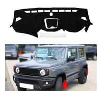 A ABSOPRO Dash Cover Non-Slip Dashboard Carpet Mat for Hyundai Santa Fe Sport 2013-2018 Polyester Silicone Black