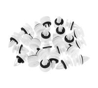 A ABSOPRO Door Panel Clips No.11519031 Automotive Clips for Chevrolet Plastic White (Set of 25)