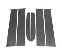A ABSOPRO Door Pillar Window Trim Anti Scratch Sticker Pillar Posts Door Outer Exterior Cover for Ford for Ranger 2023-2024 Carbon Fiber Pattern Black