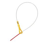 A ABSOPRO Engine Oil Dipstick No.266112F000 Oil Level Dip Stick Double Hole Indicator for Hyundai Santa Fe(DM) 2.2T 2012-2014 Plastic Metal Yellow Silver Tone