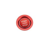 A ABSOPRO Engine Start Stop Button Cover Kit One Click Push Start Button Trim Sticker for Land Rover Discovery for Range Rover Sport Aluminum Alloy Red Item Replacement