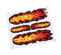 A ABSOPRO Fire Flame Pattern Stick-on Decorative Ornament Sticker Decal