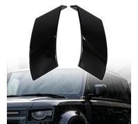 A ABSOPRO Front Left & Right Side Car Window A Pillar Mould Panel Cover Outer Lower Board Trim for Land Rover Defender 2020-2025 Replace LR161362 LR161363 Black