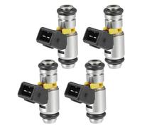 A ABSOPRO Fuel Injector No.71724544/71724545 for ALFA ROMEO MiTo 2011-2018 1.4 for FIAT Panda 2010-2013 1.2 Black 4 Pcs