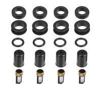 A ABSOPRO Fuel Injector O Rings Seals with Filters for Mazda Rubber (Set of 4)