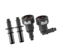 A ABSOPRO Fuel Line Hose Connector 15/32" 11.8mm SAE to 25/64" 10mm (Set of 2)