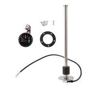 A ABSOPRO Fuel Sending Unit and Gauge Kit 318mm Length Boat Fuel Sending Unit Marine Fuel Sender Unit Metal Black Silver Tone 1 Set 240-33 Ohm