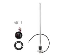 A ABSOPRO Fuel Sending Unit and Gauge Kit 500mm Length Boat Fuel Sending Unit Marine Fuel Sender Unit Metal Black Silver Tone 1 Set 240-33 Ohm