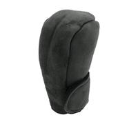 A ABSOPRO Gear Shift Knob Cover Decoration 11x5.5cm/4.33"x2.17" Stick Shifting Handle Protector Suede Black 1 Pc