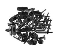 A ABSOPRO Grille Fender Flare Hardware Kit No.68039280AA/6030441 Automotive Clips for Jeep Wrangler JK Unlimited JKU 2007-2018 Plastic Black (Set of 15)