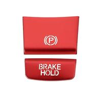 A ABSOPRO Handbrake Button Sticker for Volkswagen Atlas Red (Set of 2)