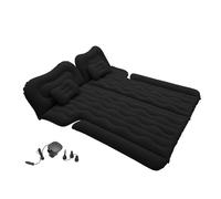 A ABSOPRO Inflatable Car Air Mattress Back Seat Bed SUV Air Mattress Thickened and Double-Sided Flocking Travel Camping Bed with 2 Pillows and Electric Pump 76" L 58" W Black