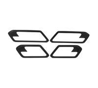 A ABSOPRO Interior Door Handle Bowl Cover Trim for Chevrolet Colorado 2023-2025 Inner Door Handle Decoration Frame Trim Carbon Fiber Black ABS 4 Pcs