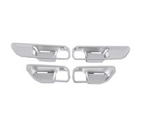 A ABSOPRO Interior Door Handle Bowl Cover Trim for Toyota Land Cruiser 250 2024-2025 Inner Door Handle Decoration Frame Trim Silver Tone ABS 4 Pcs