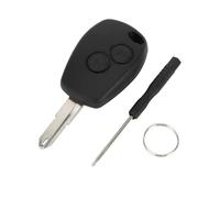 A ABSOPRO Left Groove 2 Buttons Key Shell Case Keyless Entry Remote Key Fob Replacement Case for Renault for Dacia