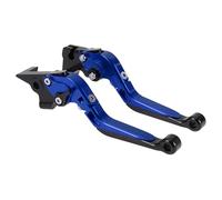 A ABSOPRO Long Short Brake Clutch Levers for Yamaha MT-07 2014-2022 Adjustable Motorcycle Handlebar Brake Lever Aluminum Alloy Blue Handle Black End 1 Pair