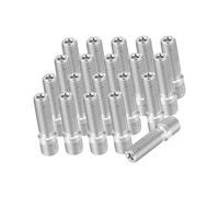 A ABSOPRO M14x1.5 to M12x1.5 Wheel Stud for VW - 20pcs Silver Tone Item Replacement