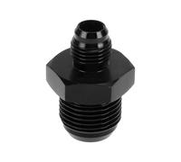 A ABSOPRO Male Flare Reducer Hose Fitting Adapter AN6-AN10 Fuel Line Connector Aluminum Black