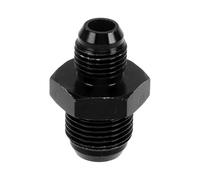 A ABSOPRO Male Flare Reducer Hose Fitting Adapter AN6-AN8 Fuel Line Connector Aluminum Black